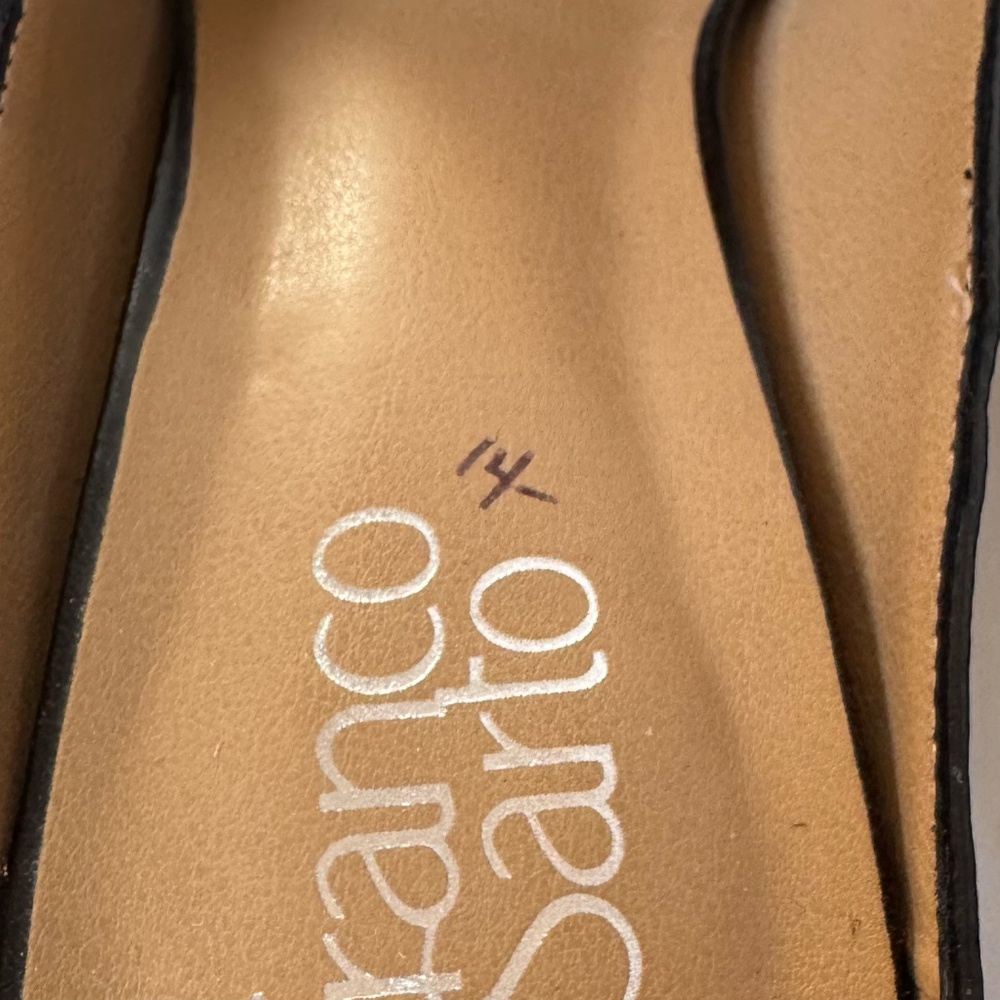 Franco Sarto Sabella Black Leather Mule Loafers | 9.5 NWOT - Picture 5 of 11